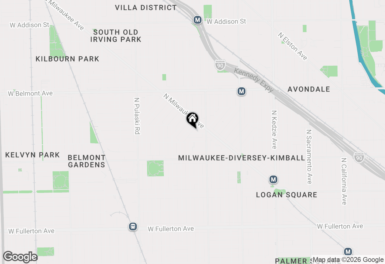 Map of 3650 W Oakdale Avenue, Chicago, IL 60618