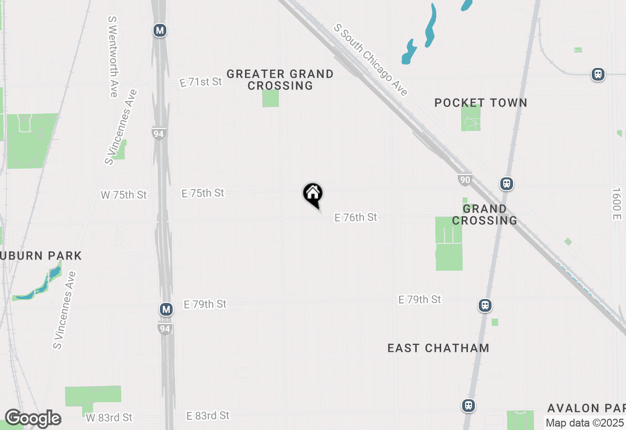 Map of 7555 S Eberhart Avenue #1, Chicago, IL 60619