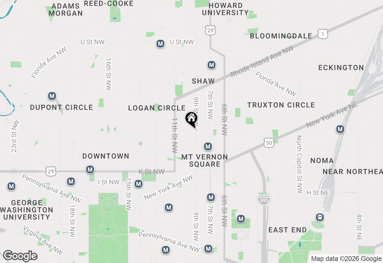 Map of 914 N St. Nw, Washington, DC 20001