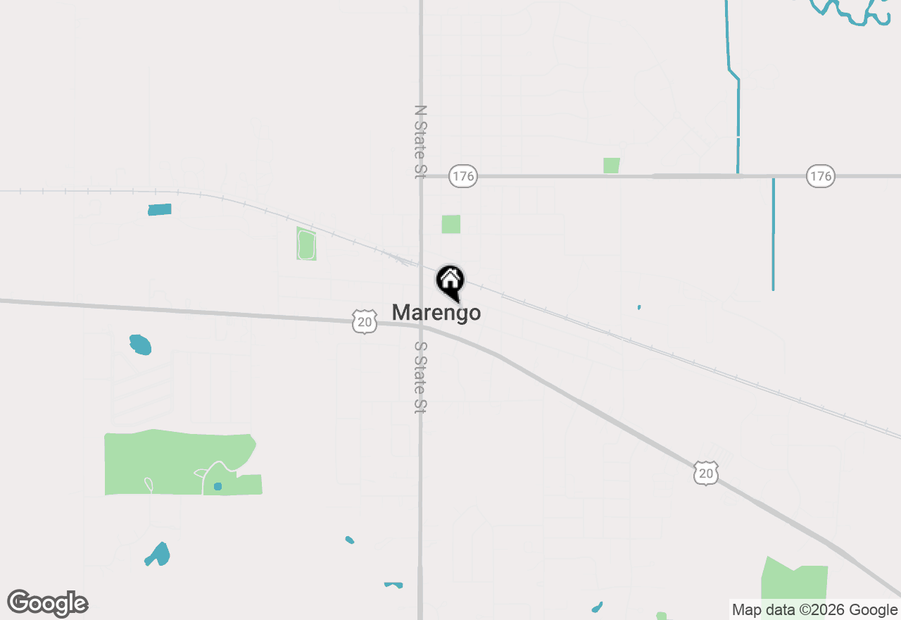Map of 204 E Washington Street, Marengo, IL 60152
