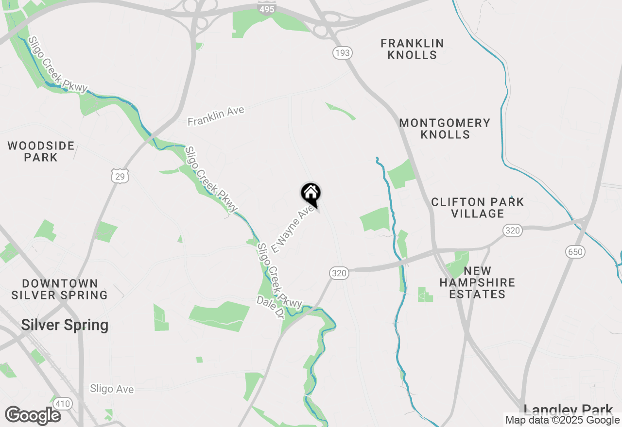 Map of 8910 Bradford Road, Silver Spring, MD 20901