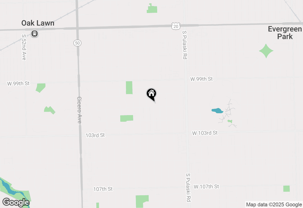 Map of 10036 S Tripp Avenue, Oak Lawn, IL 60453