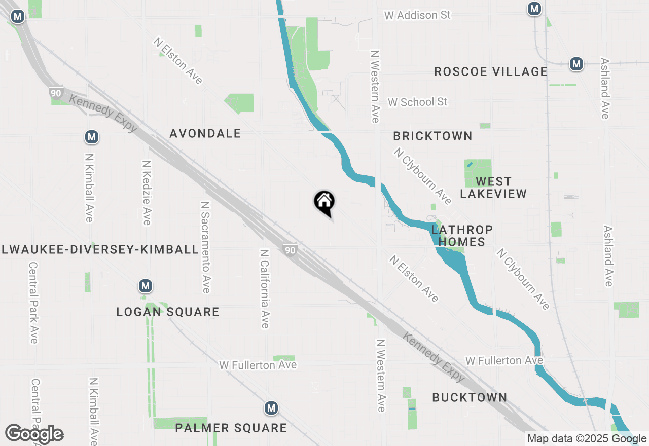 Map of 2853 N Rockwell Street, Chicago, IL 60618