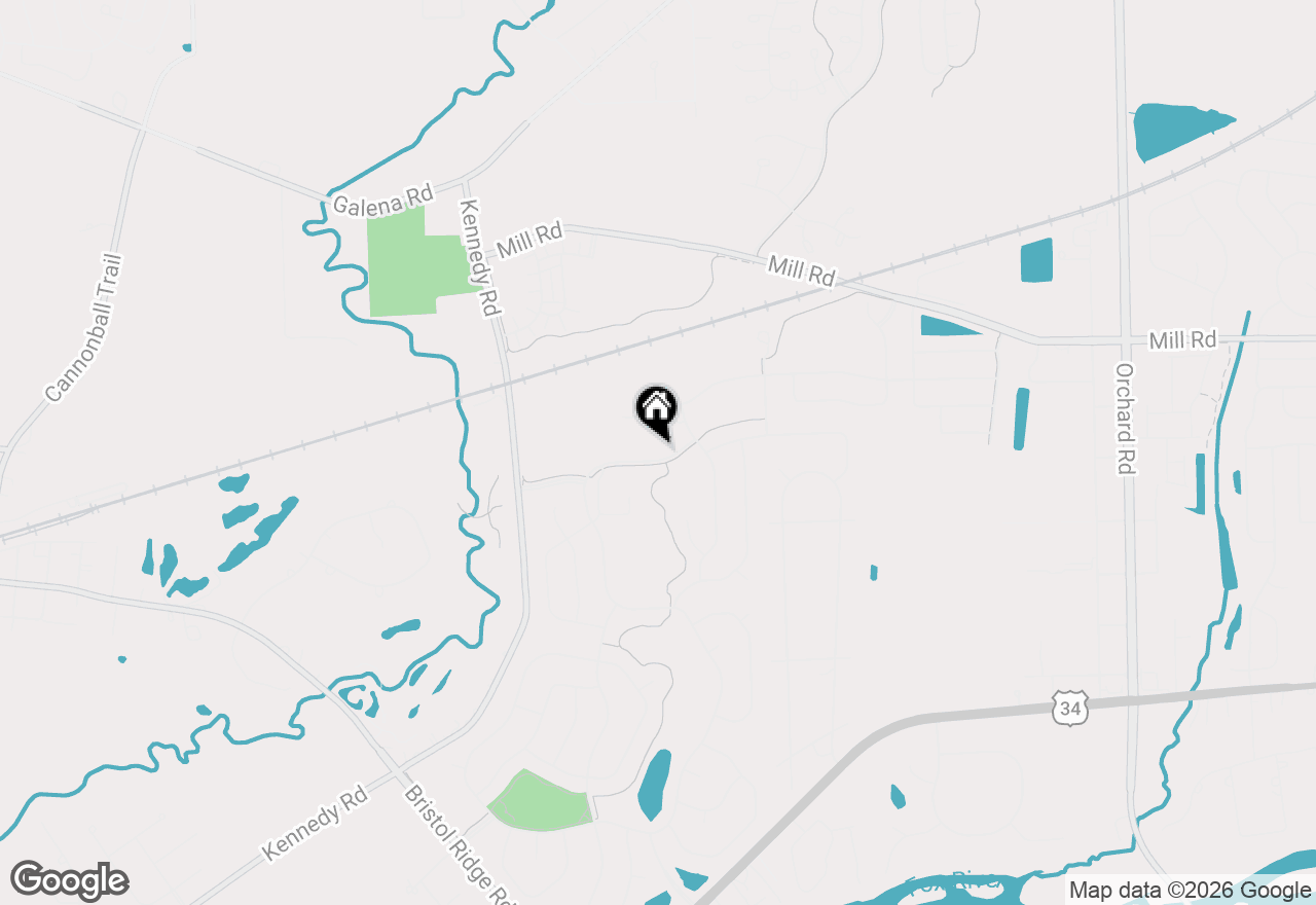 Map of 3169 Grande Trail, Yorkville, IL 60560