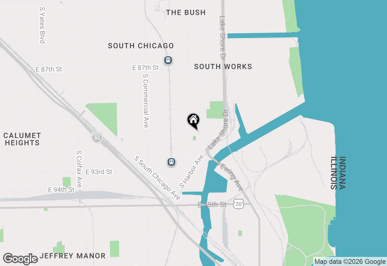 Map of 3258 E 91st Street #3D, Chicago, IL 60617