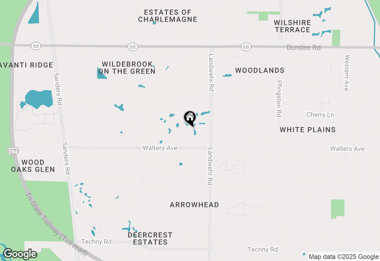 Map of 25 The Court Of Island Point, Northbrook, IL 60062