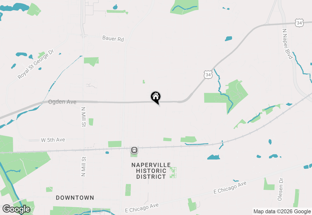 Map of 837 N Loomis Street, Naperville, IL 60563