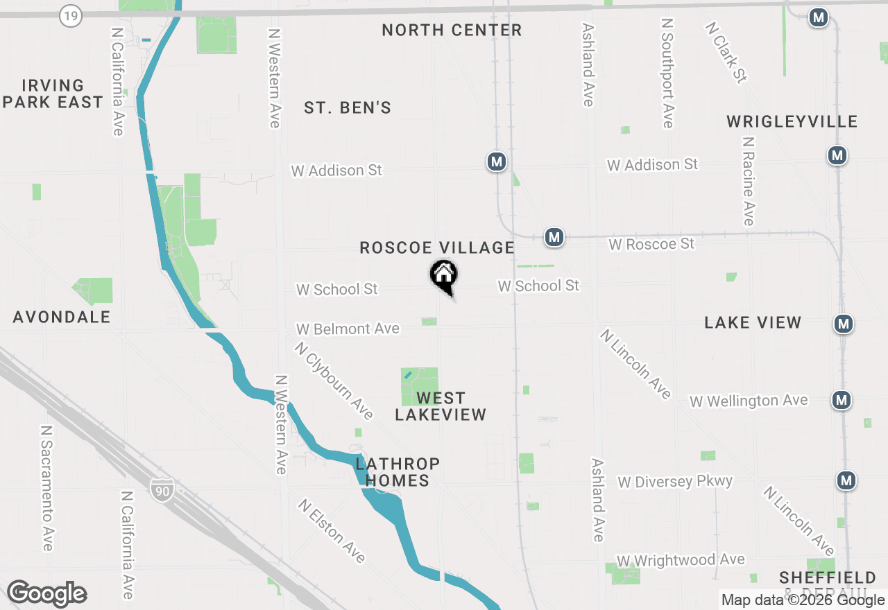 Map of 1956 W Melrose Street #202, Chicago, IL 60657
