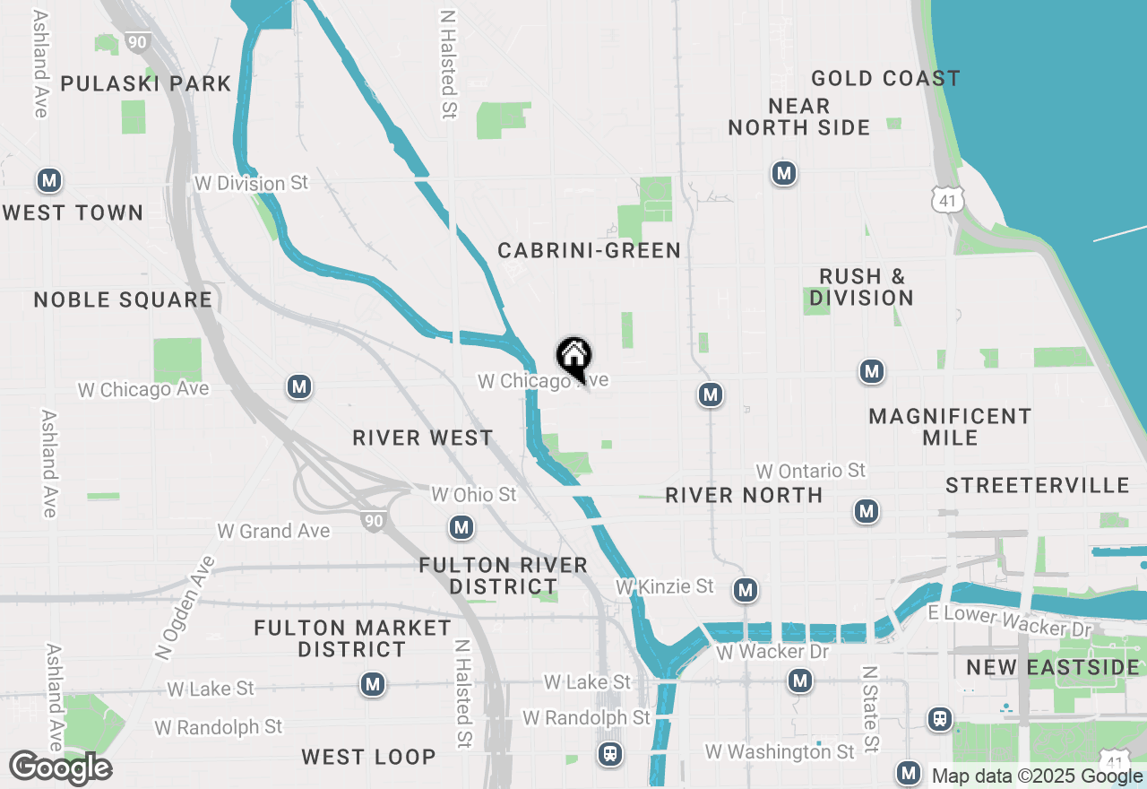 Map of (Address confidential), Chicago, Illinois 60654