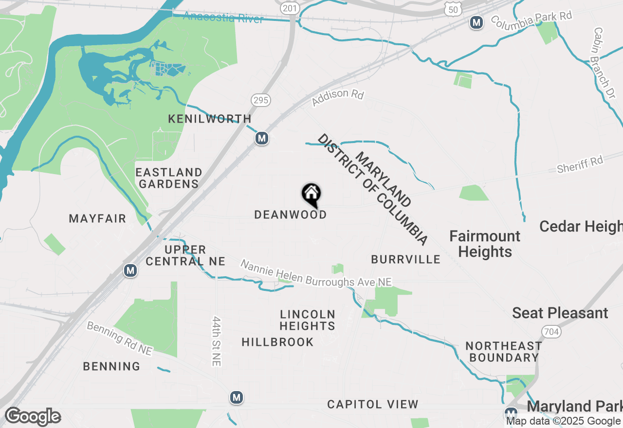 Map of 4919 Sheriff Road Ne, Washington, DC 20019