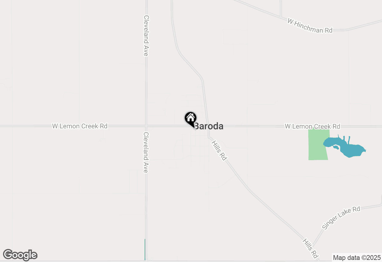 Map of 8929 Third Street, Baroda, MI 49101
