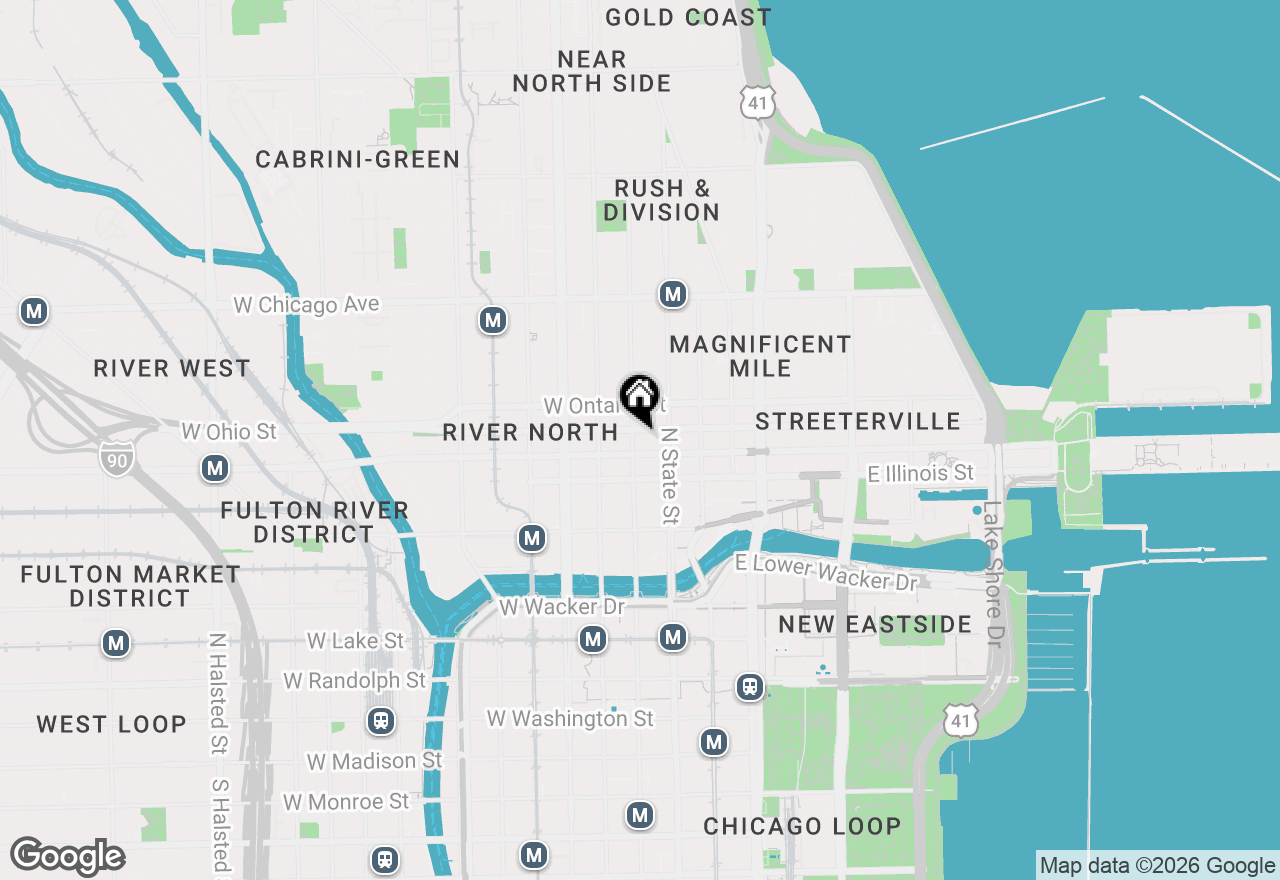 Map of 545 N Dearborn Street #2911, Chicago, IL 60654