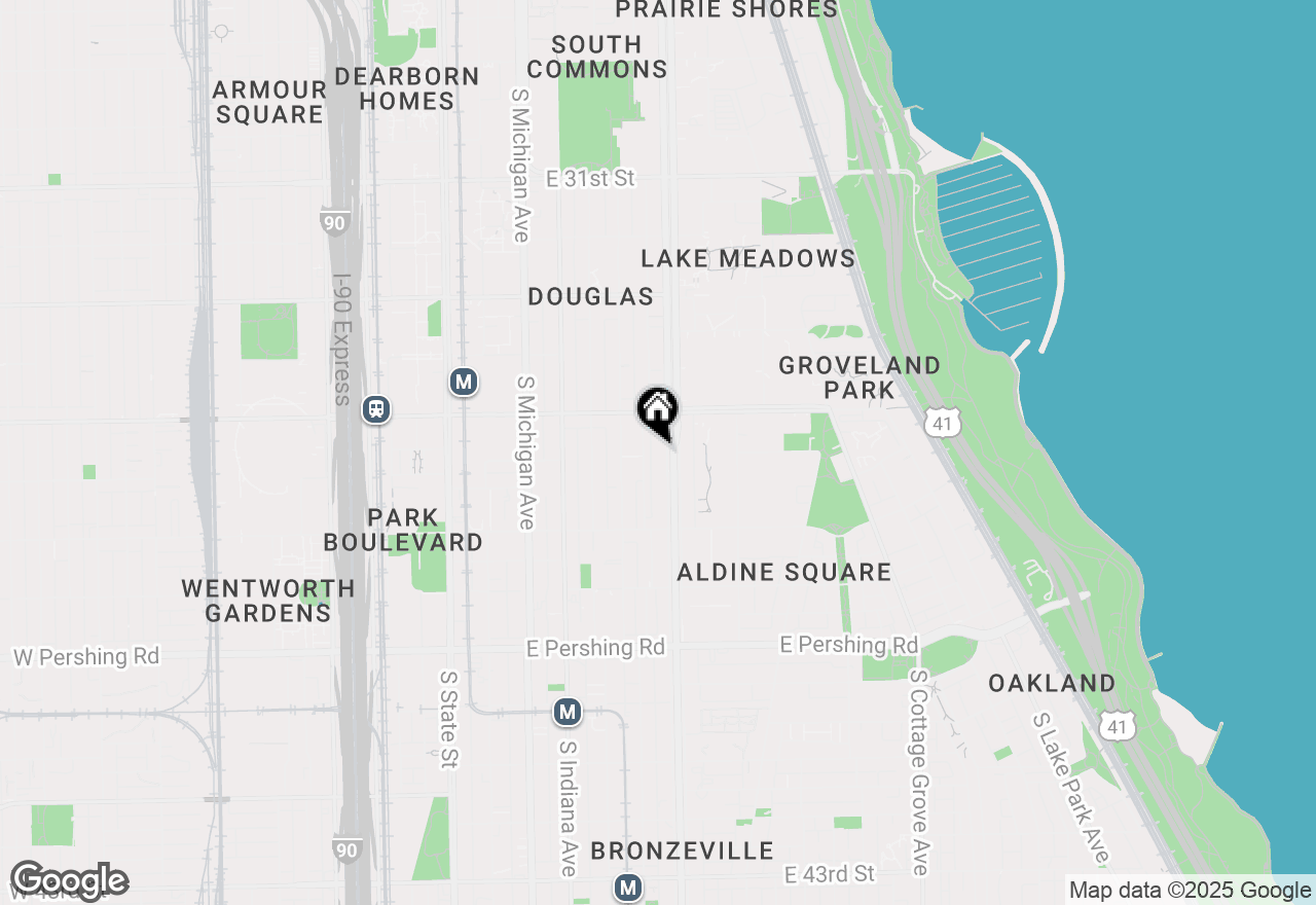 Map of 3544 S King Drive #1D, Chicago, IL 60653