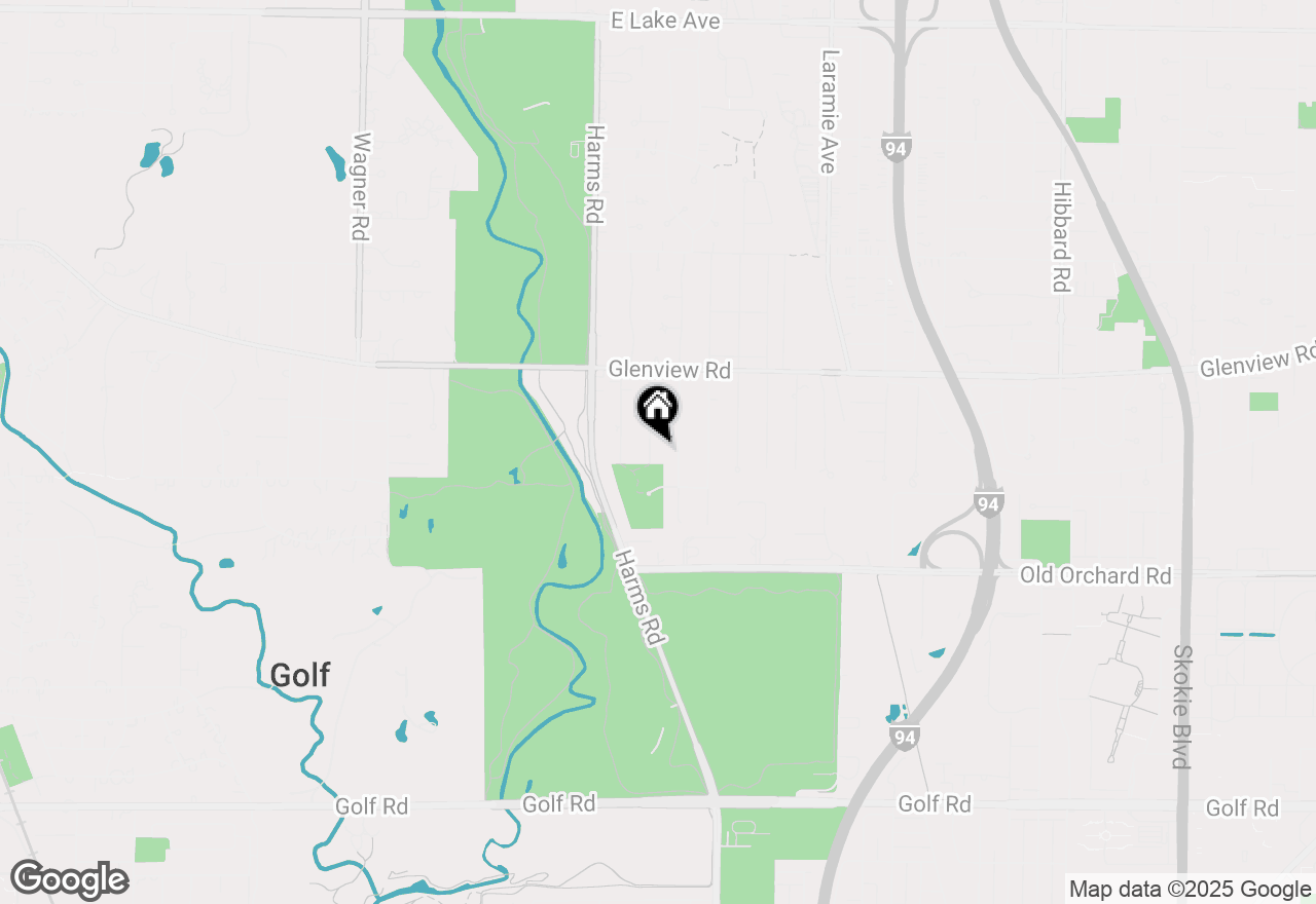 Map of 627 Beaver Road, Glenview, IL 60025