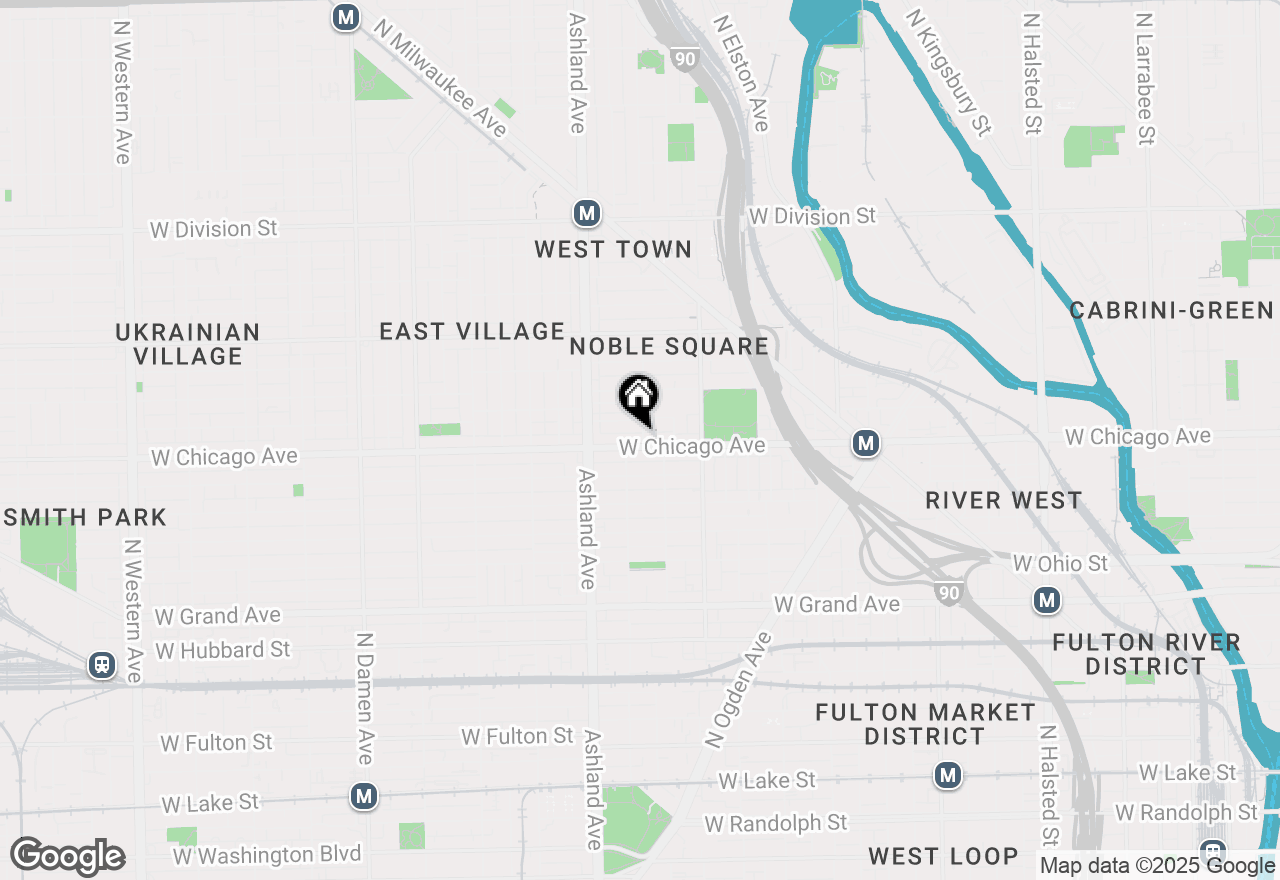 Map of 808 N Greenview Avenue #3B, Chicago, IL 60642