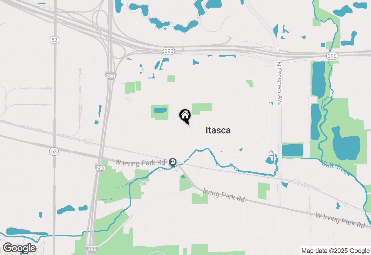 Map of 432 N Elm Street, Itasca, IL 60143