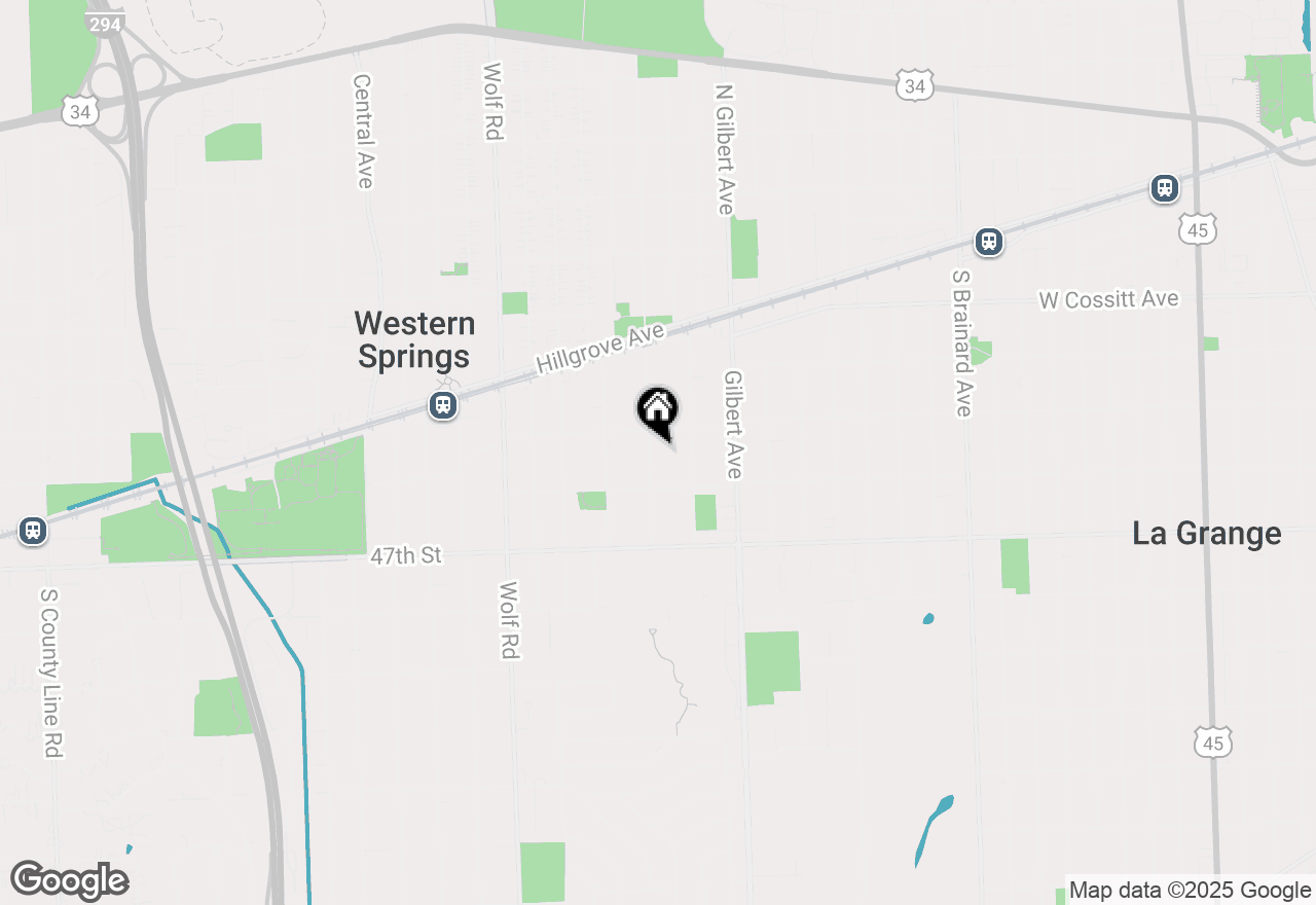 Map of 4531 Clausen Avenue, Western Springs, IL 60558