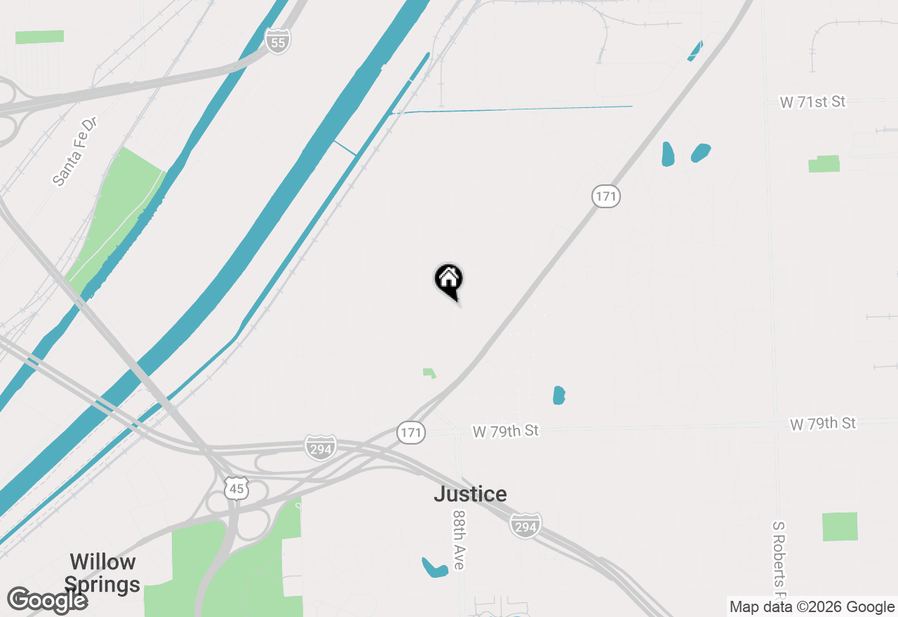 Map of 7628 S 88 Avenue #15, Justice, IL 60458
