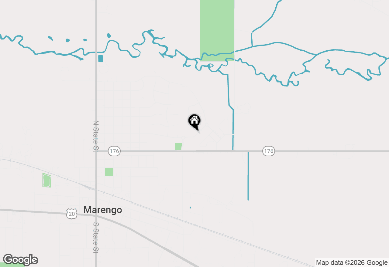 Map of 940 Beaver Pond Drive, Marengo, IL 60152