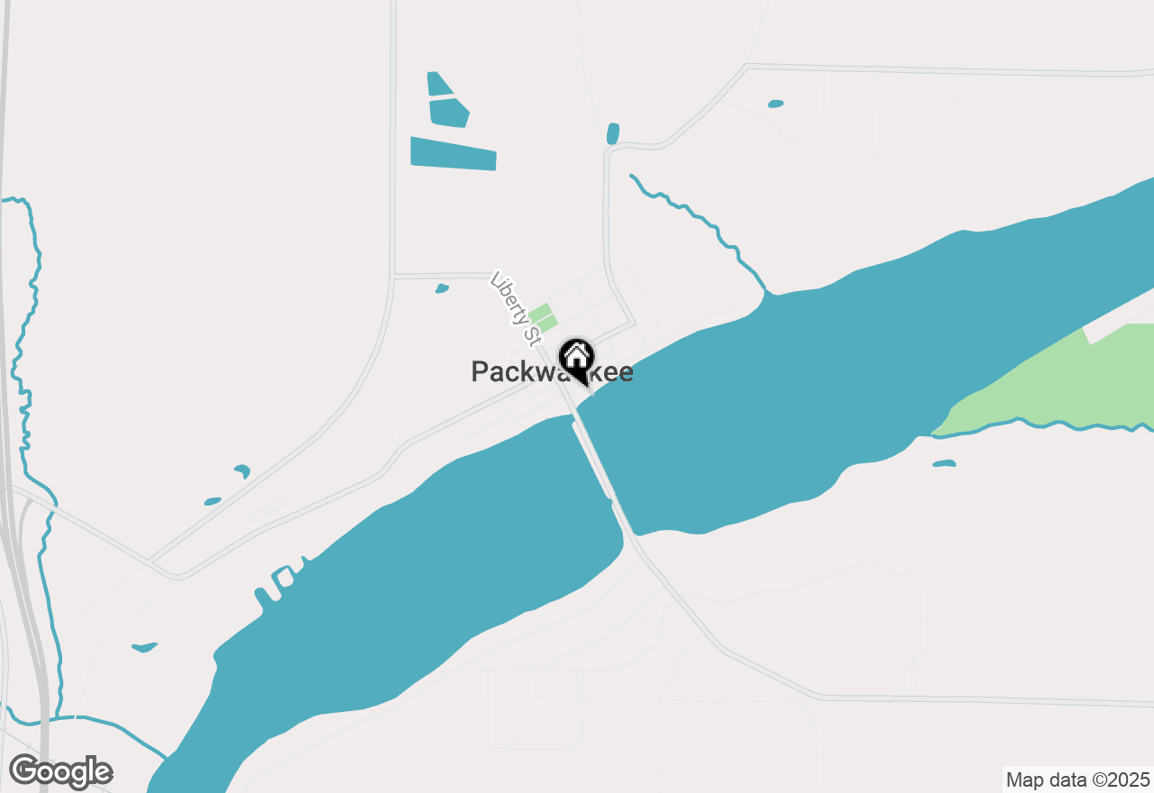 Map of W5931 Liberty Street, Packwaukee, WI 53949