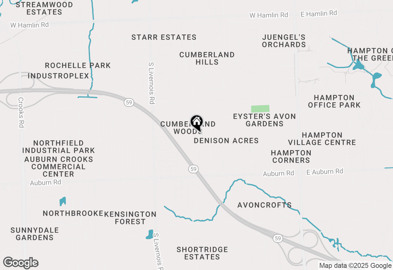 Map of 2746 Long Meadow Lane, Rochester Hills, MI 48307