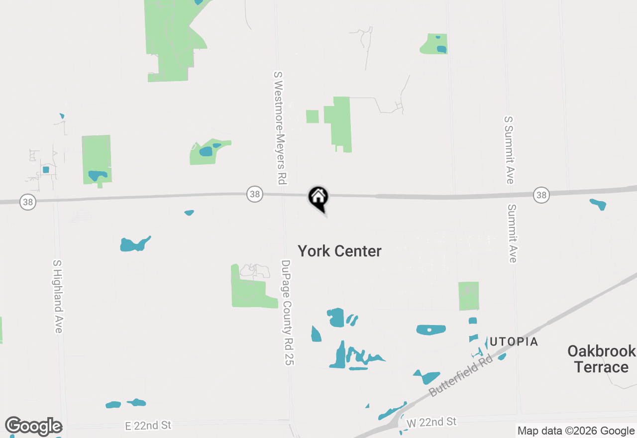 Map of 1S159 Luther Avenue, Lombard, IL 60148