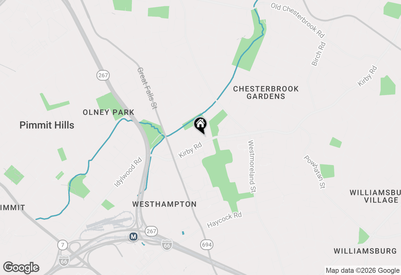Map of 1902 Foxhall Road, Mclean, VA 22101