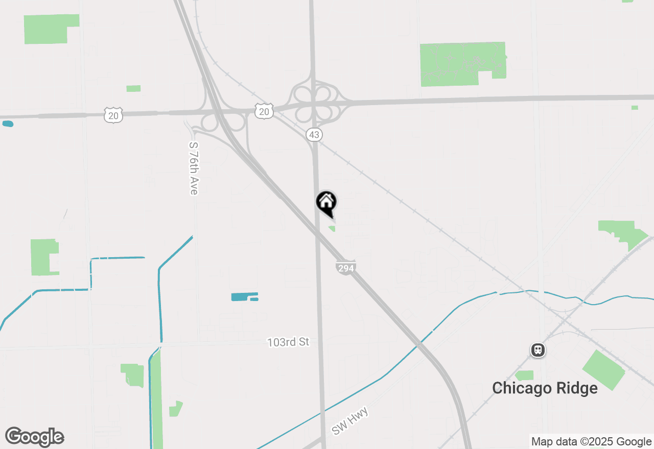 Map of 7033 Oconnell Drive #203, Chicago Ridge, IL 60415