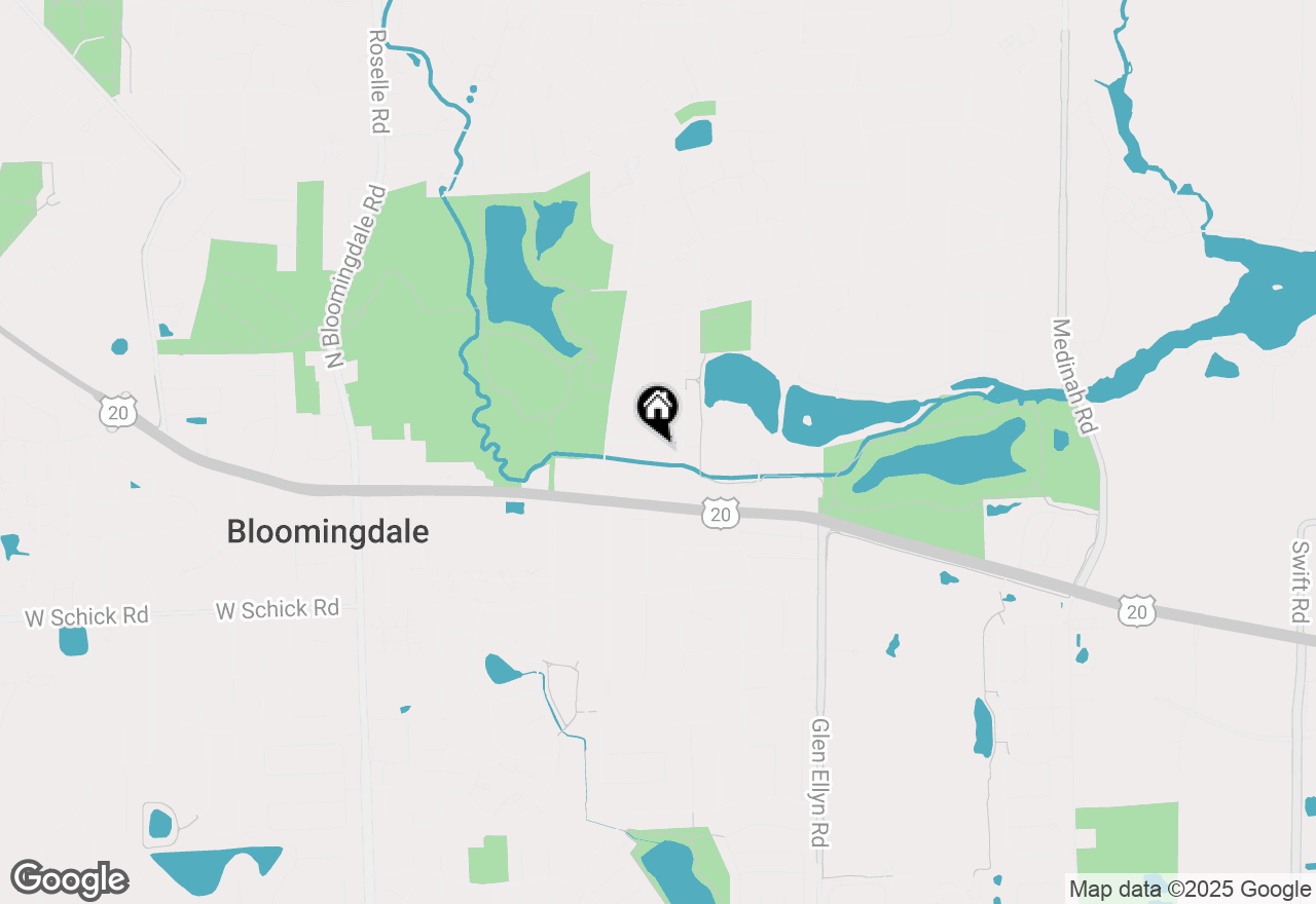 Map of 220 E Park Avenue, Bloomingdale, IL 60108