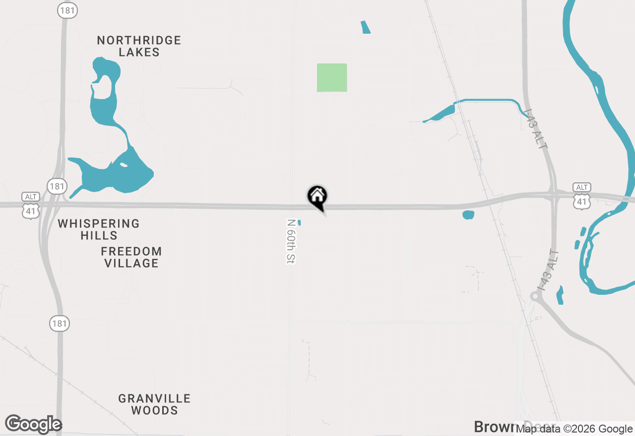 Map of 5650 W Wahner Ave #208, Brown Deer, WI 53223