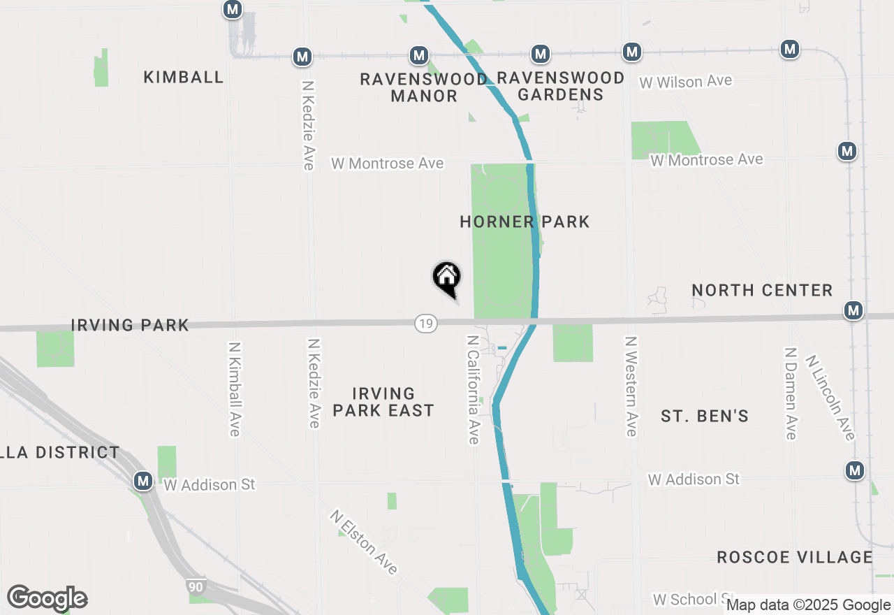 Map of 4018 N Mozart Street #3N, Chicago, IL 60618