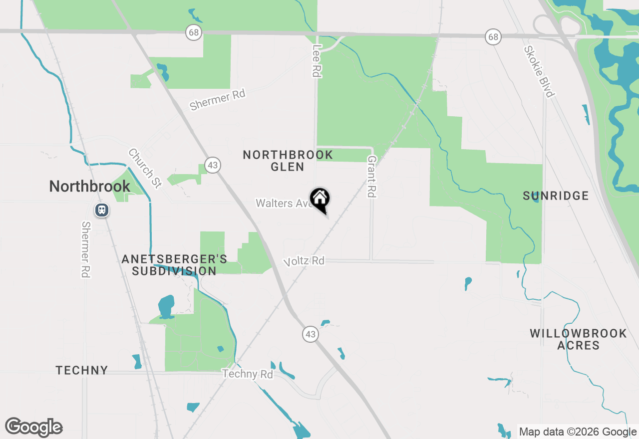 Map of 1425 Lee Road, Northbrook, IL 60062