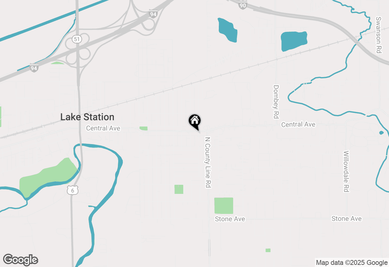 Map of 4825 Central Avenue, Lake Station, IN 46405