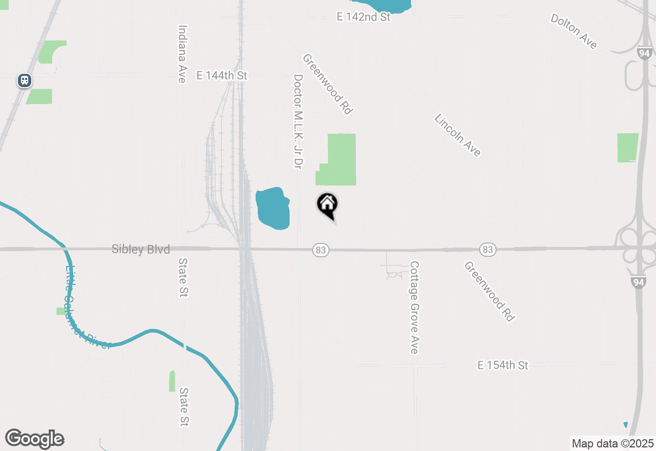 Map of 14918 Evers Street, Dolton, IL 60419