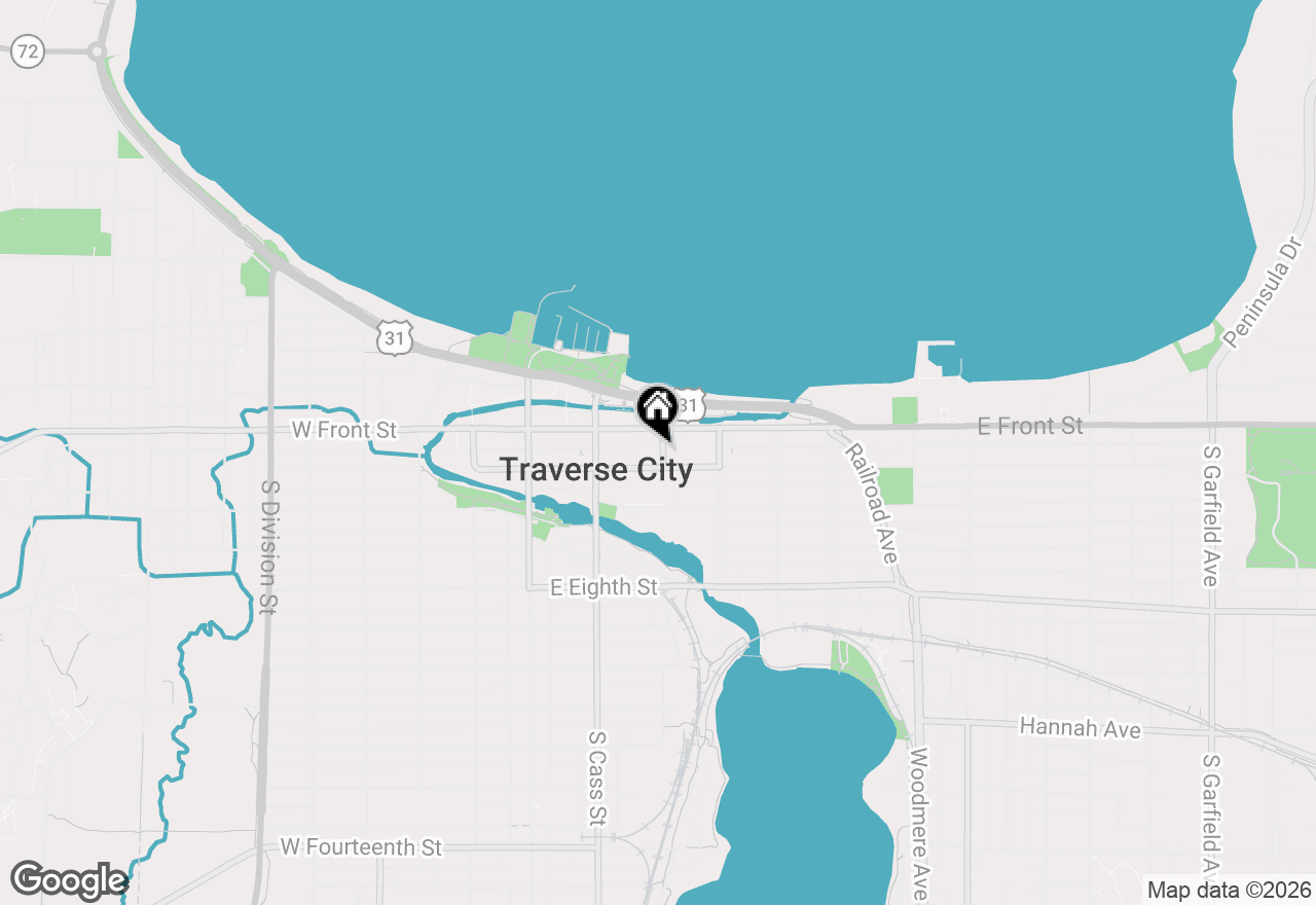 Map of 120 Park Street, Traverse City, MI 49684