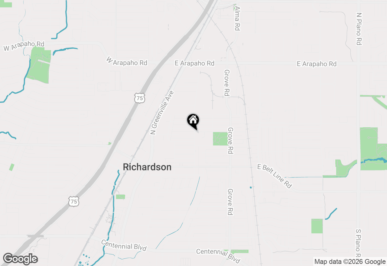 Map of 437 Terrace Drive, Richardson, TX 75081