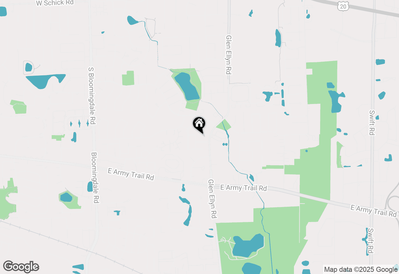 Map of 222 Oakwood Lane, Bloomingdale, IL 60108