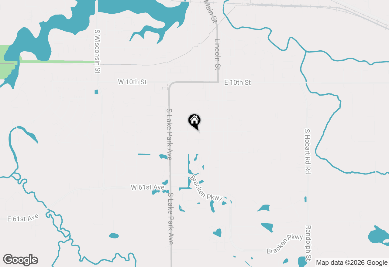 Map of 235 E 13th Street, Hobart, IN 46342