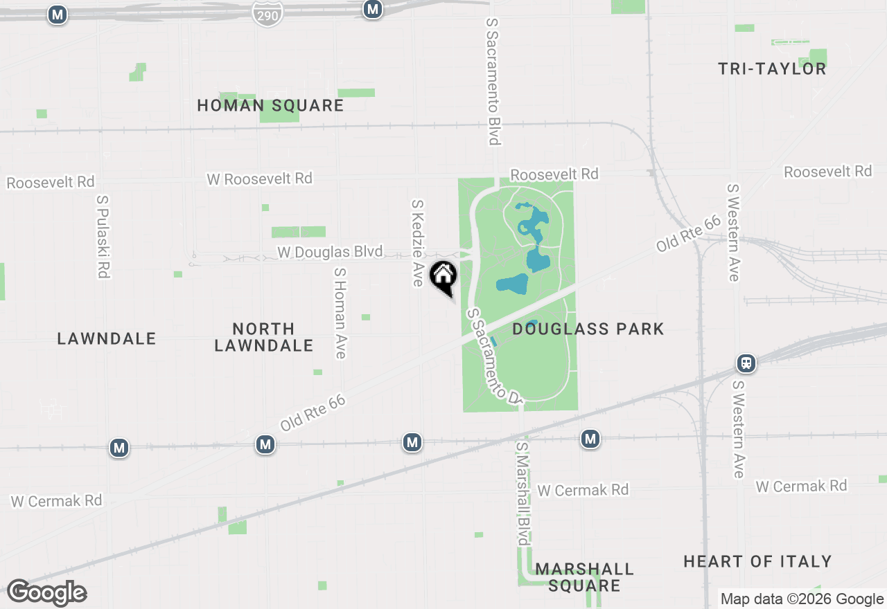 Map of 3124 W 15th Place, Chicago, IL 60623
