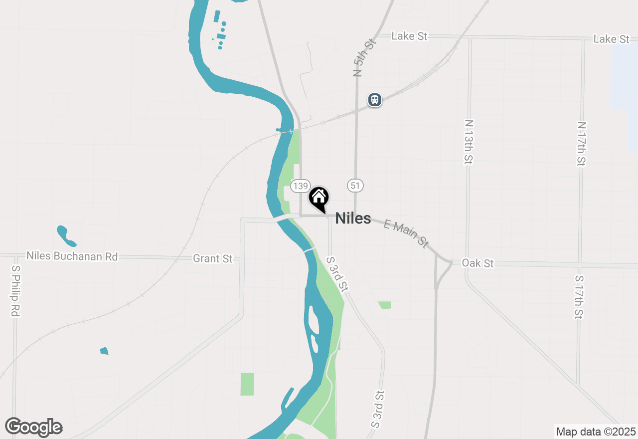 Map of 202 E Main Street, Niles, MI 49120