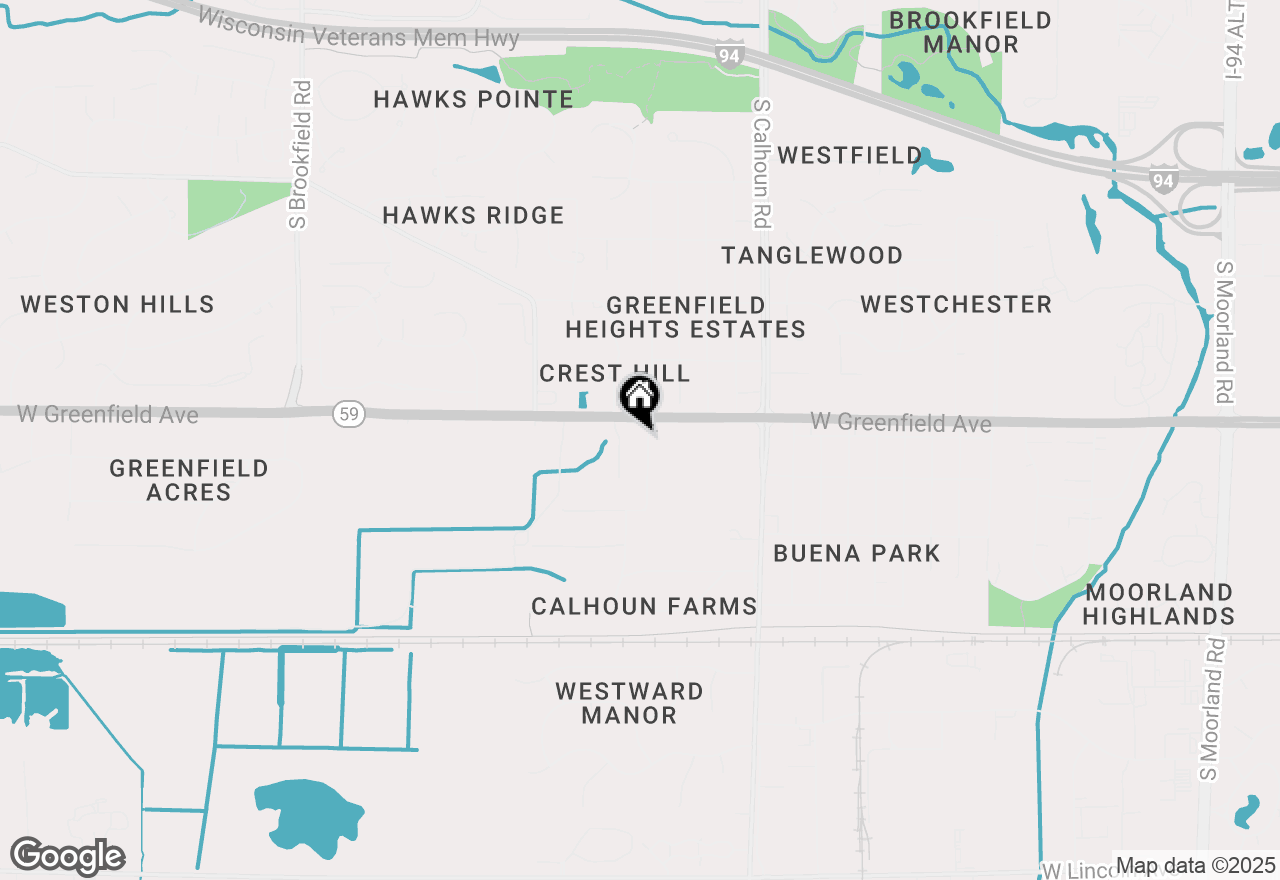 Map of 1419 S West Ln, New Berlin, WI 53146