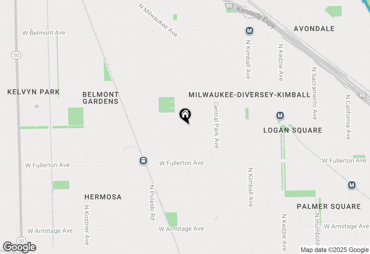 Map of 2603 N Hamlin Avenue #2, Chicago, IL 60647