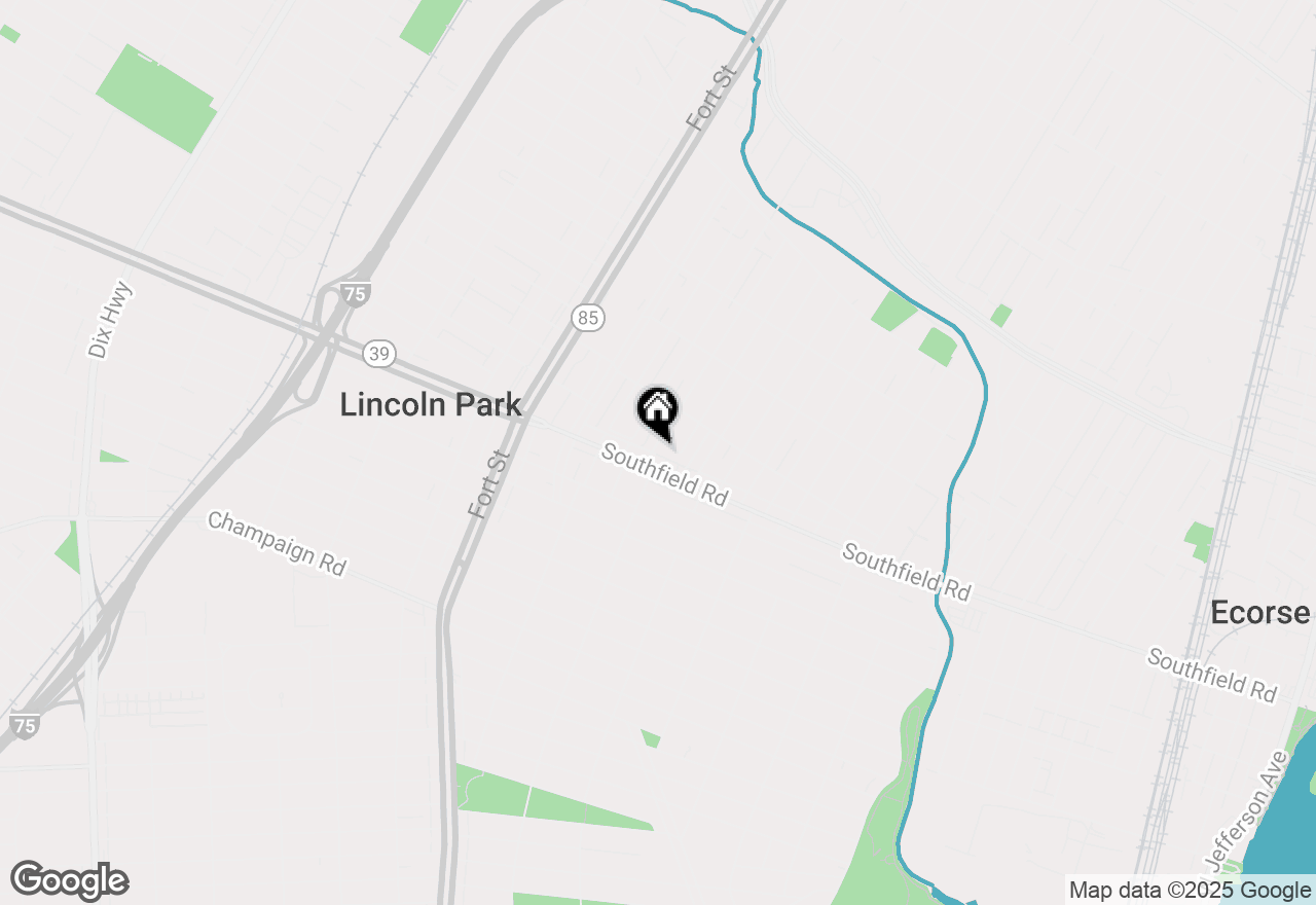 Map of 1719 Ferris Avenue, Lincoln Park, MI 48146