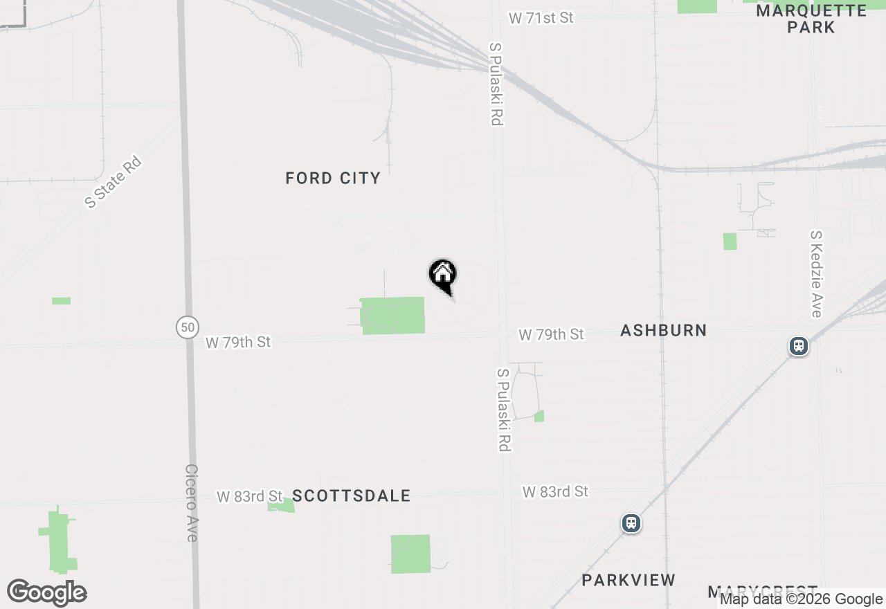 Map of 7836 S Kedvale Avenue, Chicago, IL 60652
