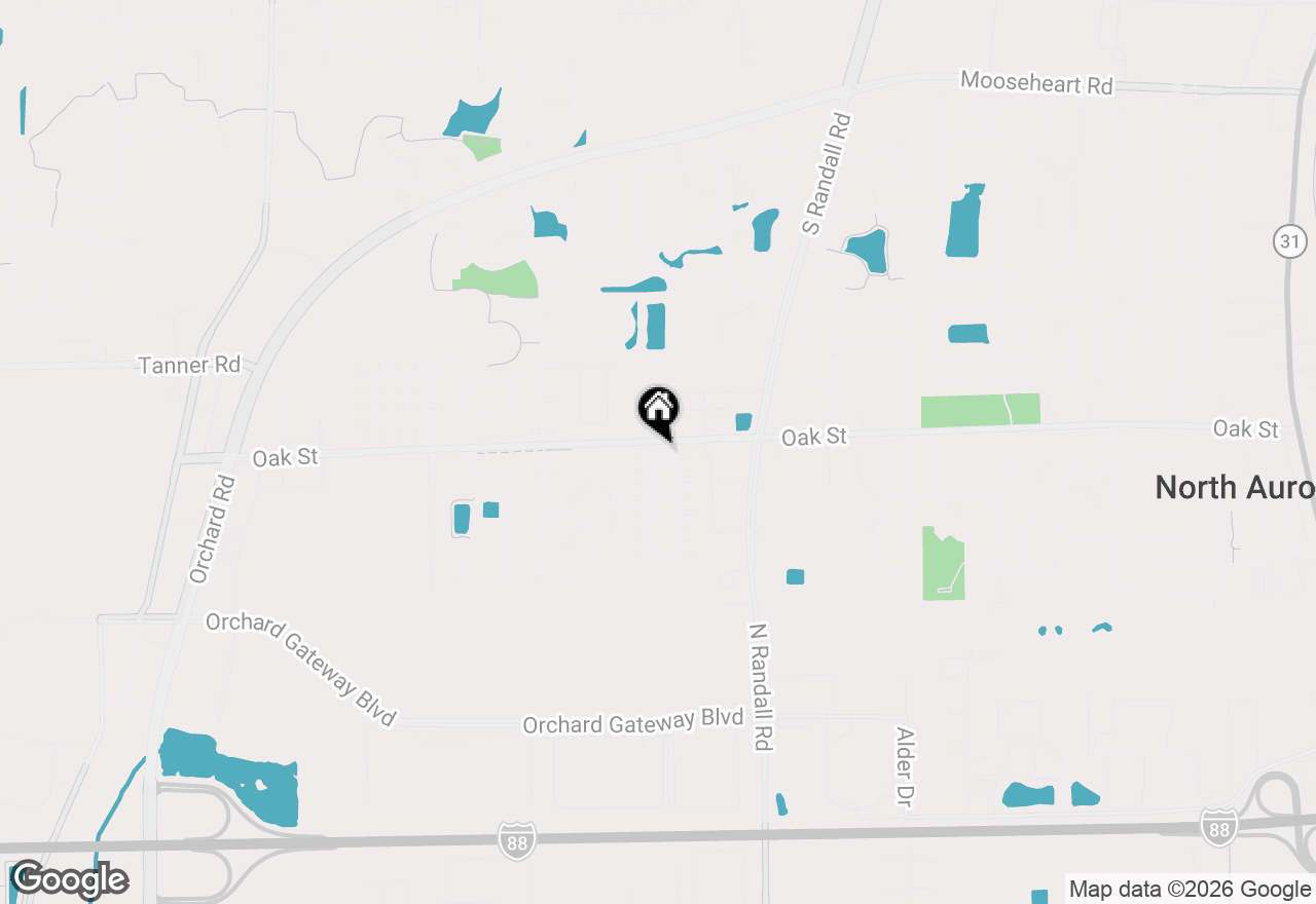 Map of 111 Hidden Creek Lane, North Aurora, IL 60542