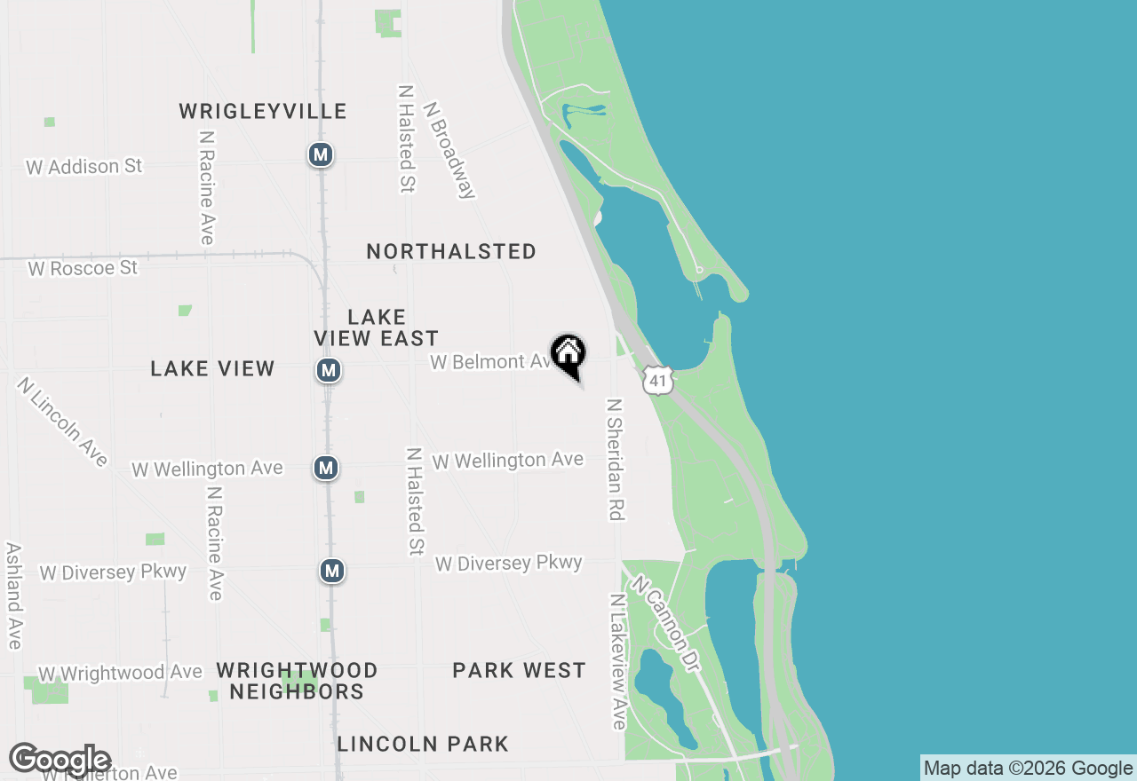 Map of 456 W Briar Place #2, Chicago, IL 60657