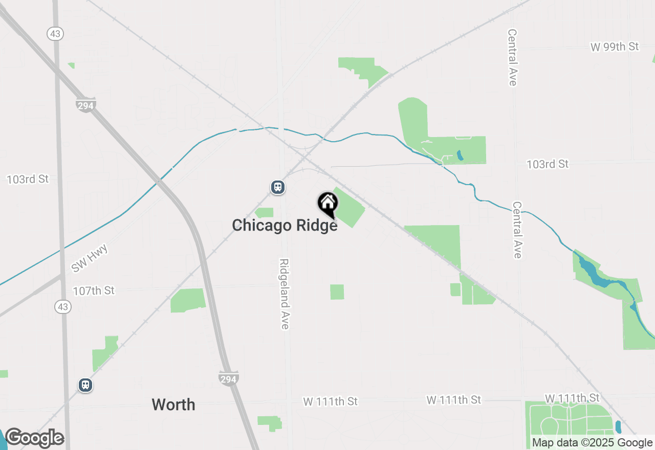Map of 6232 Washington Street, Chicago Ridge, IL 60415