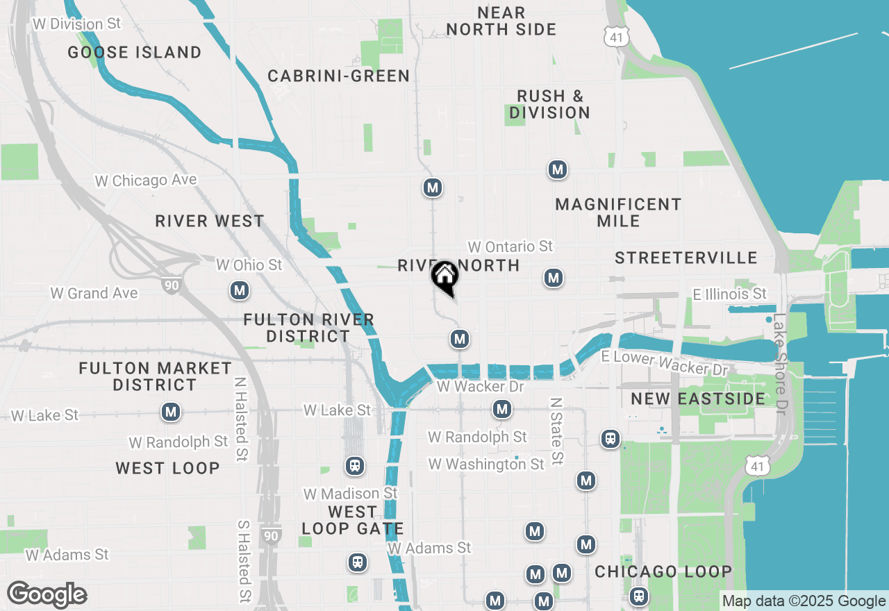 Map of 215 W Illinois Street #3A, Chicago, IL 60654