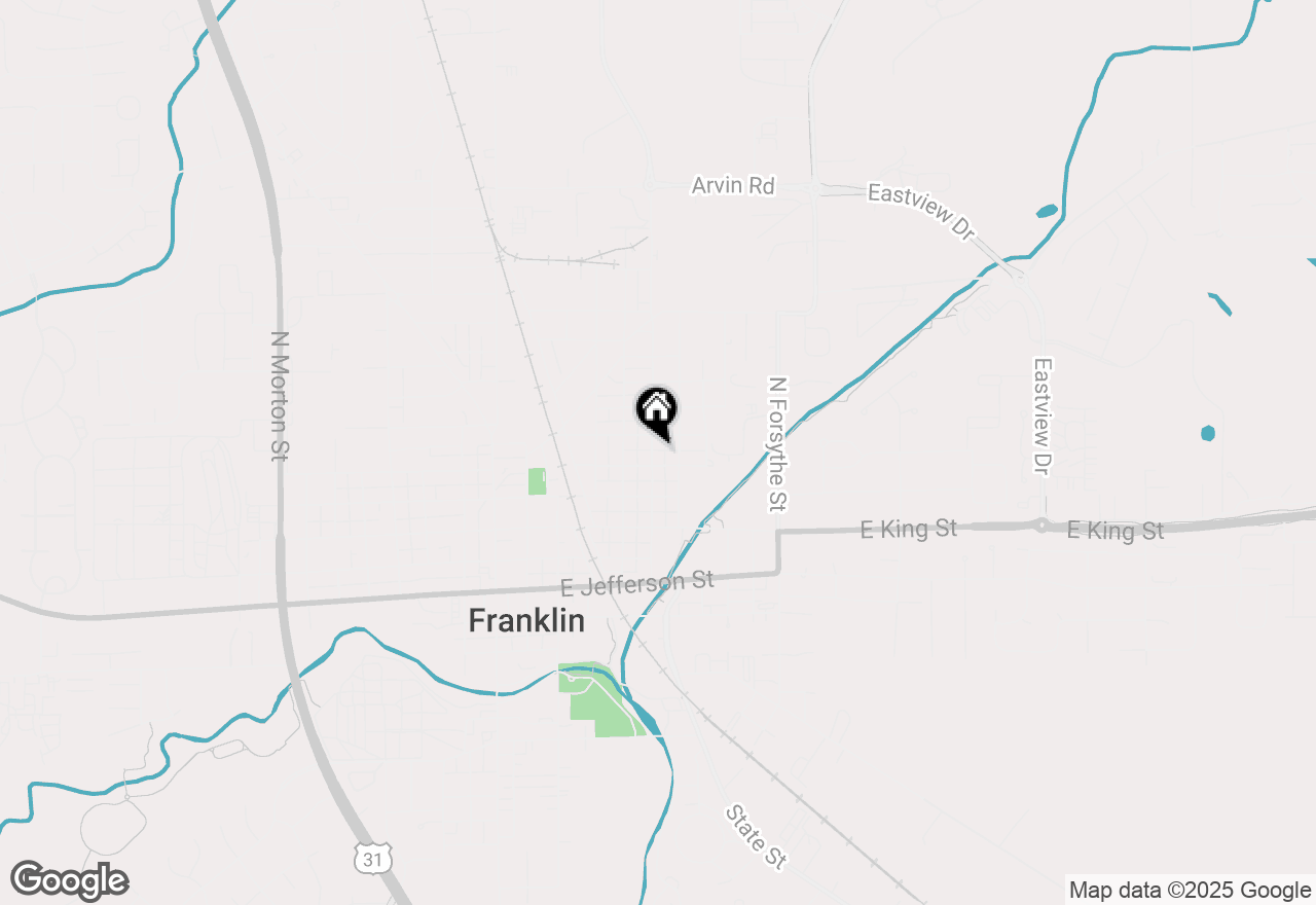 Map of 449 Hurricane Street, Franklin, IN 46131