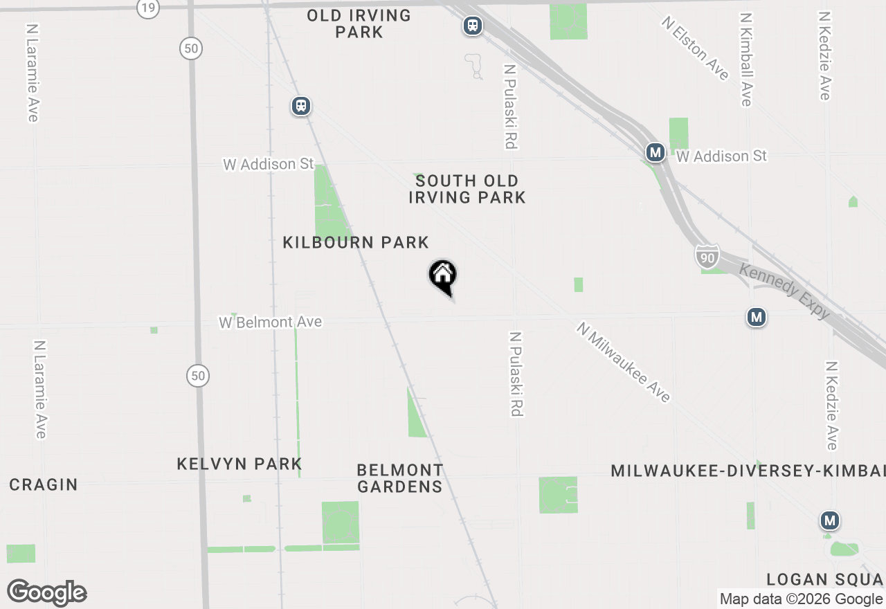 Map of 4153 W Melrose Avenue #1E, Chicago, IL 60641